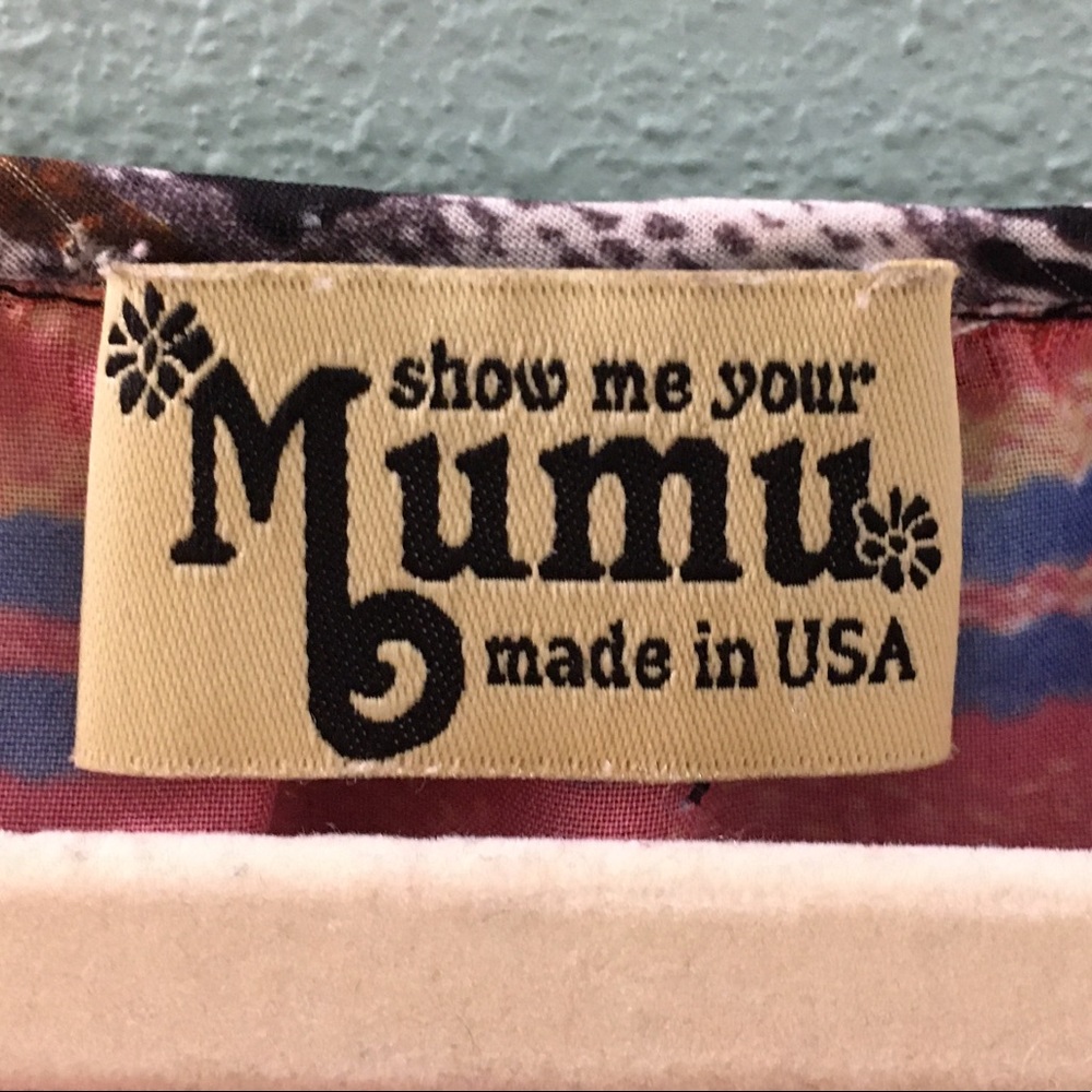 Show Me Your MuMu Tribal Print Draped Blouse - Picture 6 of 7